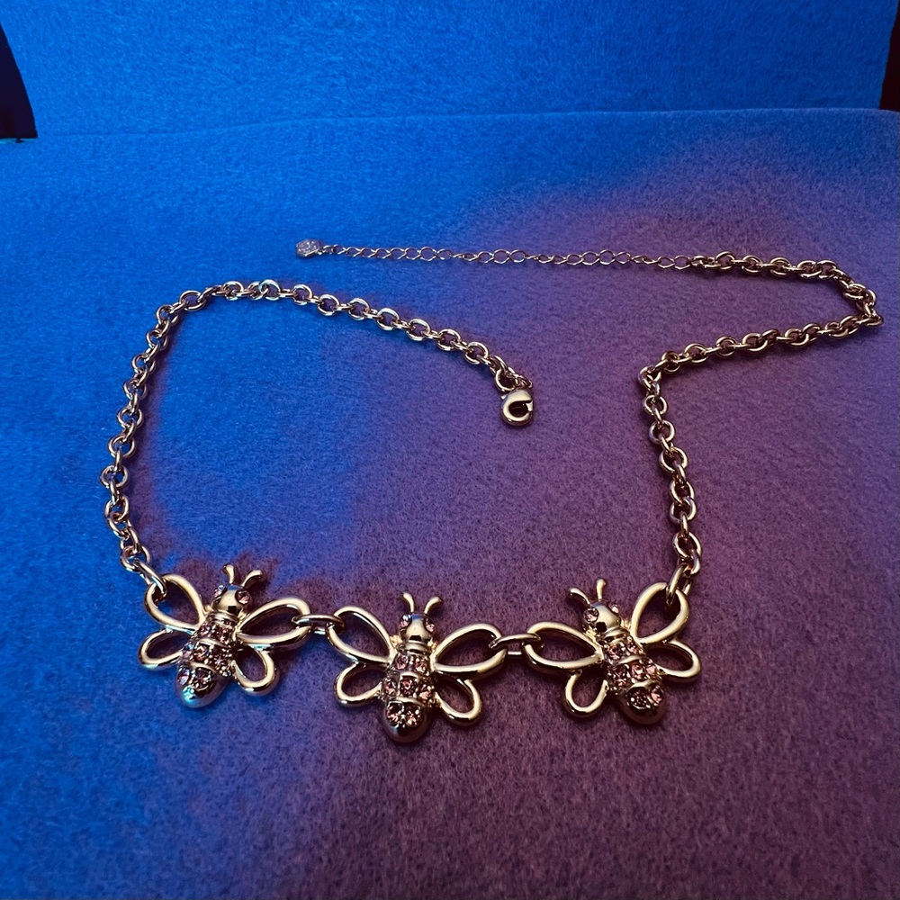 Gold tone Bee Statement Necklace - Women Jewelry